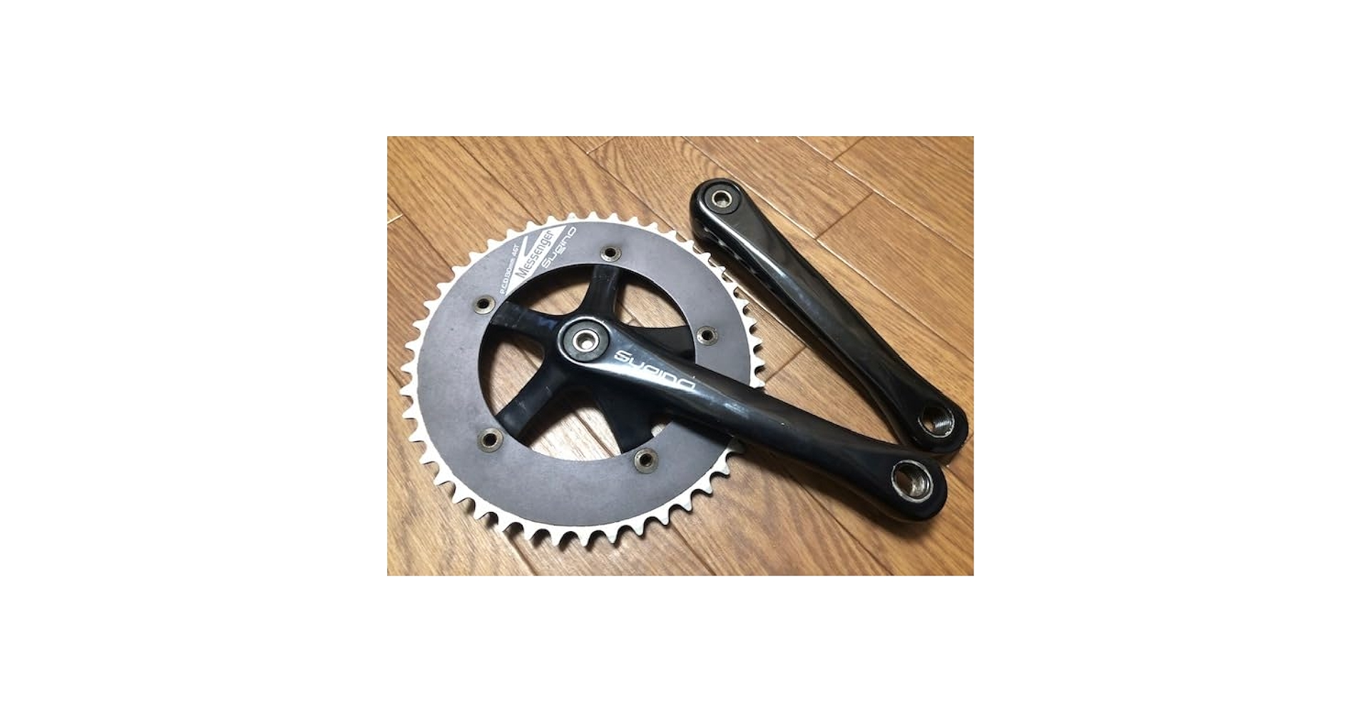Sugino Messenger RD2クランクセット 46T 165mm Sugino RD2 Messenger Crankset, 46T, 1/8